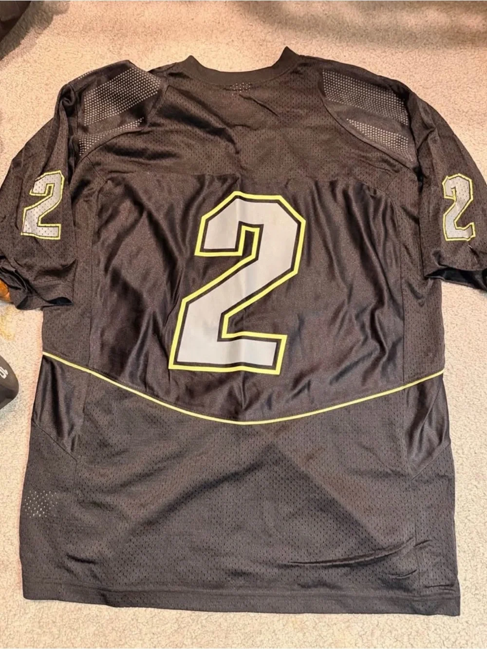 Nike Colorado Football Jersey #2 Black Neon Green Men’s Large